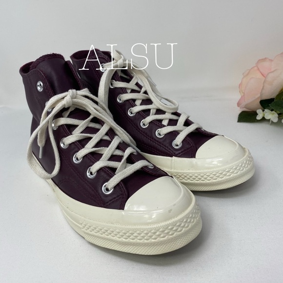Converse Ctas 70 High Top Leather Dark Sangria W - Picture 4 of 8